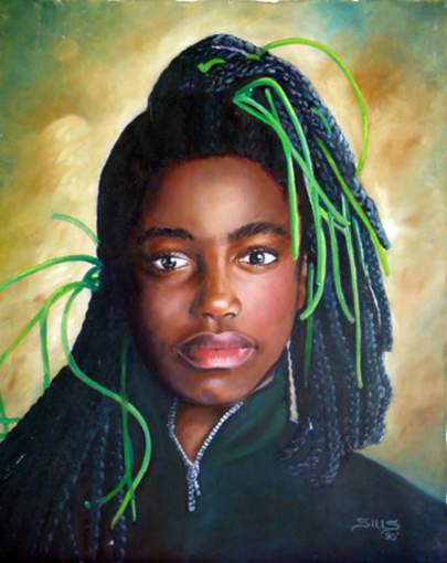Painting-Black-girl