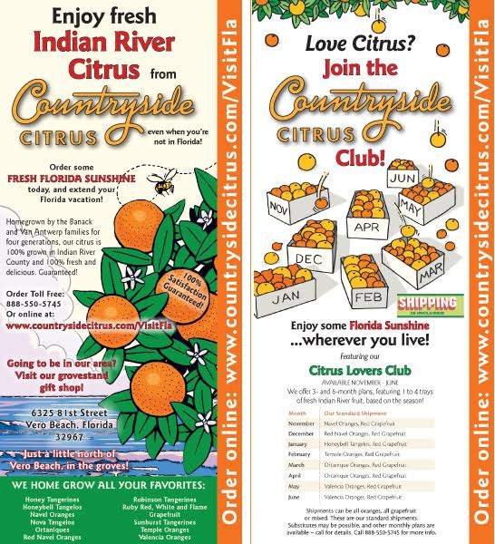 Countryside Citrus Rack Card